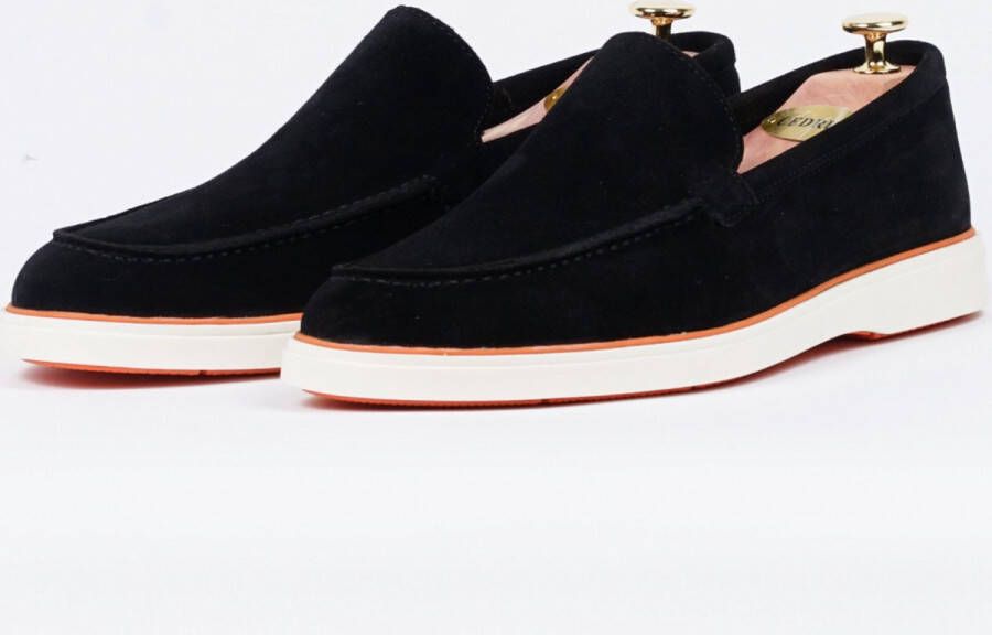 Alfie Walker Heritage Suède Loafer Zwart