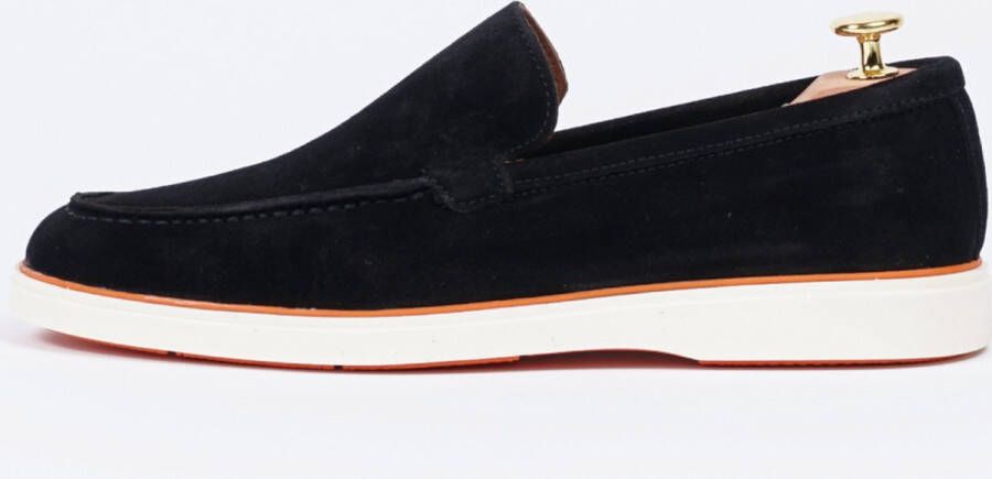 Alfie Walker Heritage Suède Loafer Zwart