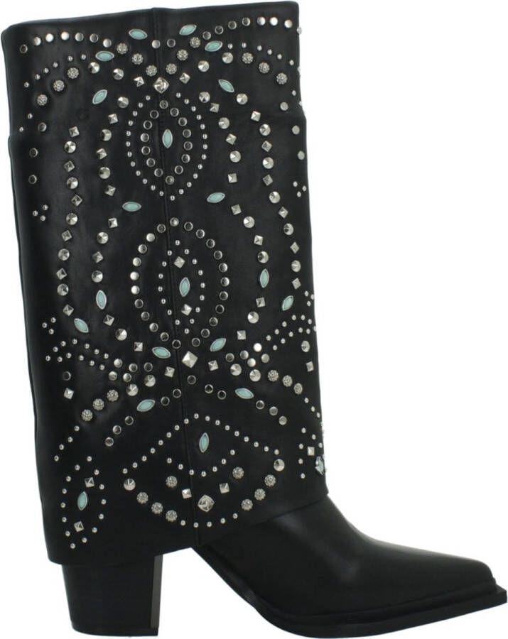 Alma en Pena Studded gaiter laarzen Black Dames