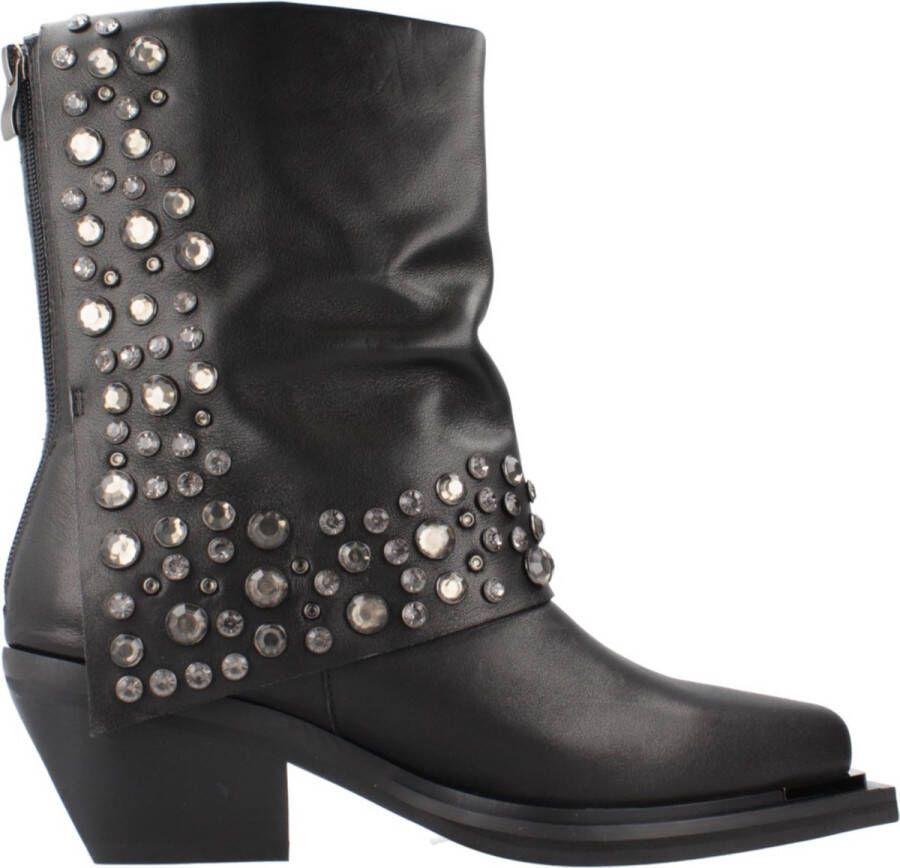 Alma en Pena Studded Pleat Bootie Black Dames