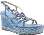 Alma en Pena Glamoureuze Sleehak Sandalen Blue Dames - Thumbnail 1