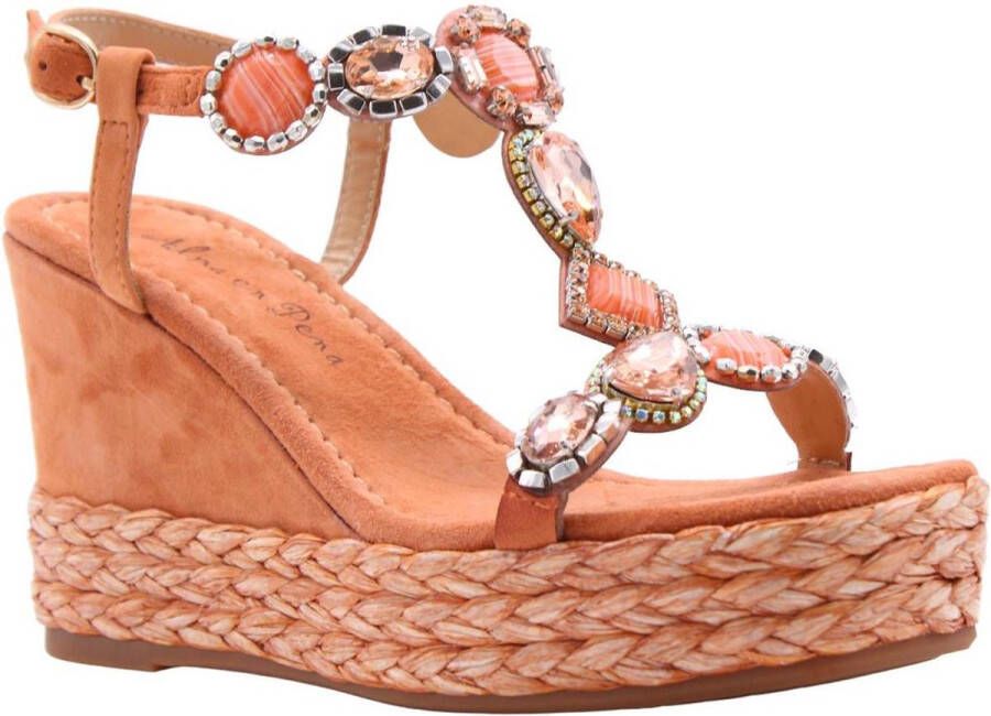 Alma en Pena Stijlvolle Wedges voor modebewuste vrouwen Orange Dames