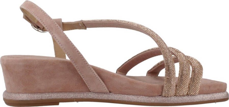 Alma en Pena Kristal Sleehak Sandalen Pink Dames