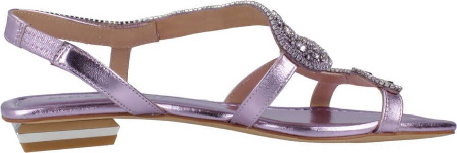 Alma en Pena Stijlvolle Platte Sandalen voor Vrouwen Purple Dames