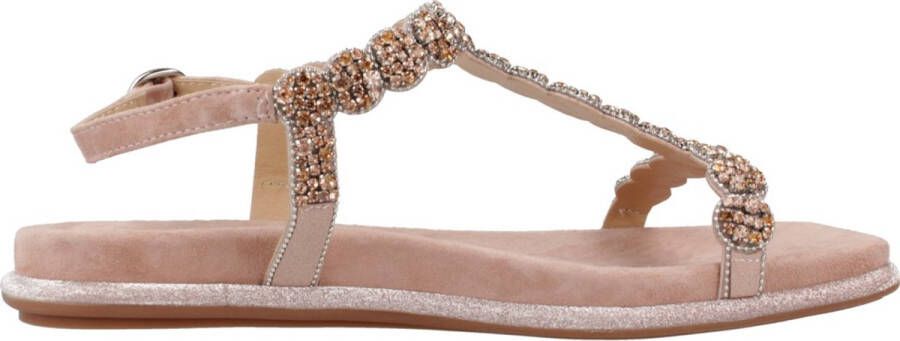 Alma en Pena Glitter Flat Sandal Pink Dames