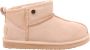 Alpacas Footwear Dames Korte laarzen met stoere naad Schapenwol voering Taupe - Thumbnail 2