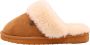 Alpacas Footwear Dames pantoffel schapenwol voering Chestnut - Thumbnail 1