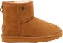 Alpacas Footwear Dames Suede laarzen Schapenwol voering Chestnut - Thumbnail 2