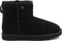 Alpacas Footwear Dames Suede laarzen Schapenwol voering Zwart - Thumbnail 2