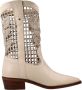 Alpe Western Style Cowboy Boots Beige Dames - Thumbnail 1