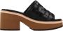 Alpe Heeled Mules Black Dames - Thumbnail 1