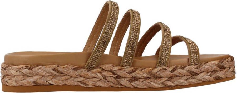 Alpe Flat Sandals Yellow Dames