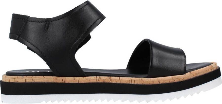 Alpe Flat Sandals Black Dames