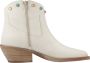 Alpe Western Style Cowboy Boots White Dames - Thumbnail 1