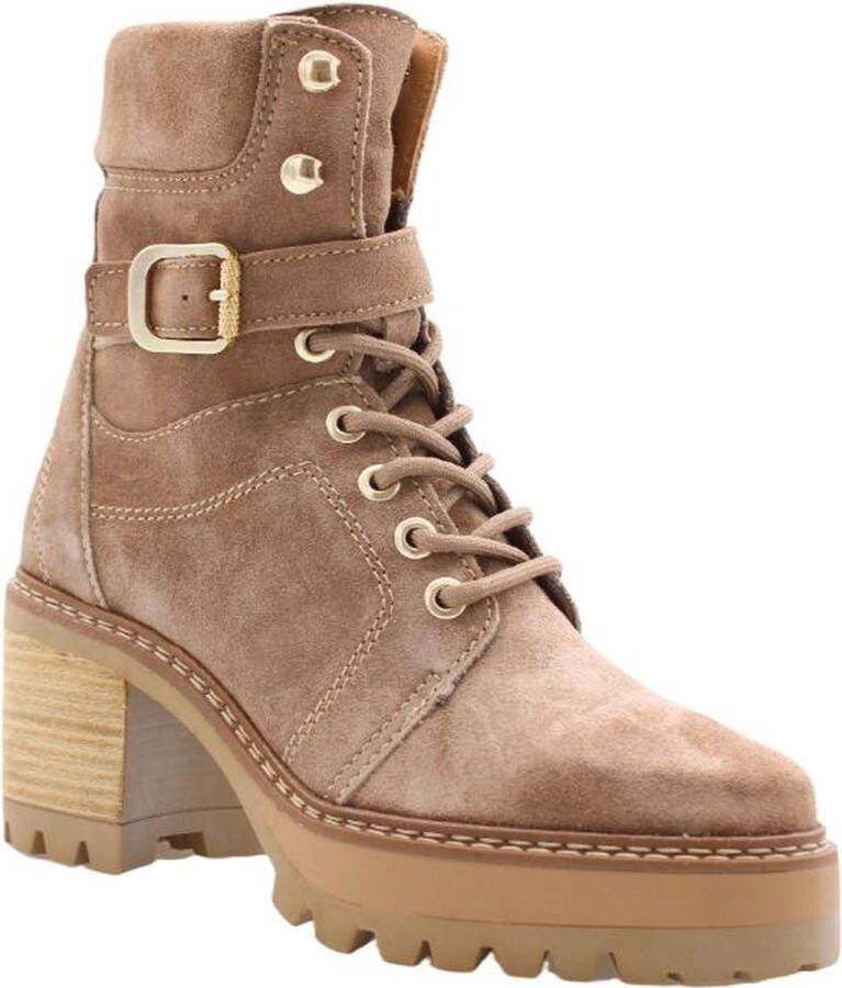 Alpe Heeled Boots Brown Dames