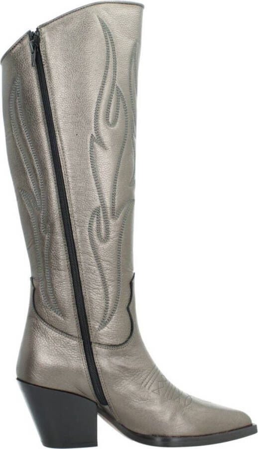 Alpe Western Style Cowboy Boots Gray Dames