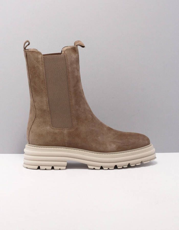 Alpe Stijlvolle Chelsea Boots voor vrouwen Beige Dames