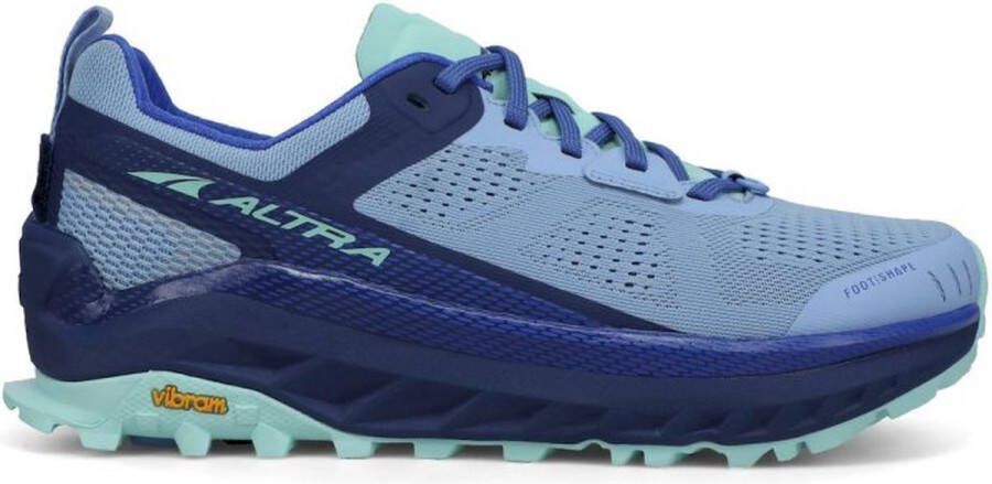 Altra Footwear Olymp Dames synthetische lage wandelschoenen Navy Light Blue