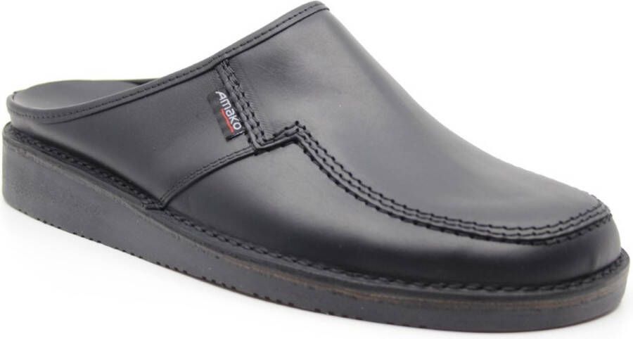 Amako 580 ZWARTE stevige heren slipper