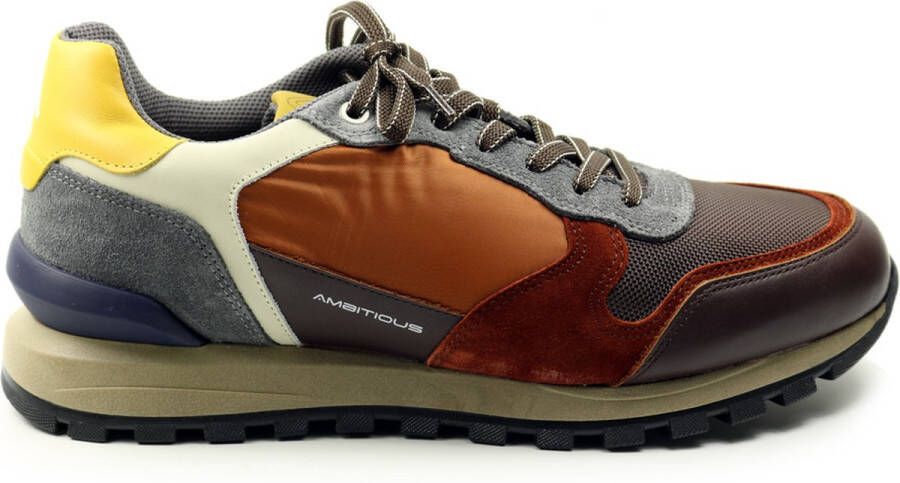 Ambitious Silky Runner Sneaker Brown Heren