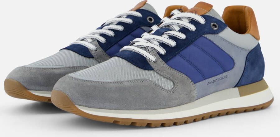 AMBITIOUS Grizz Sneakers blauw Leer