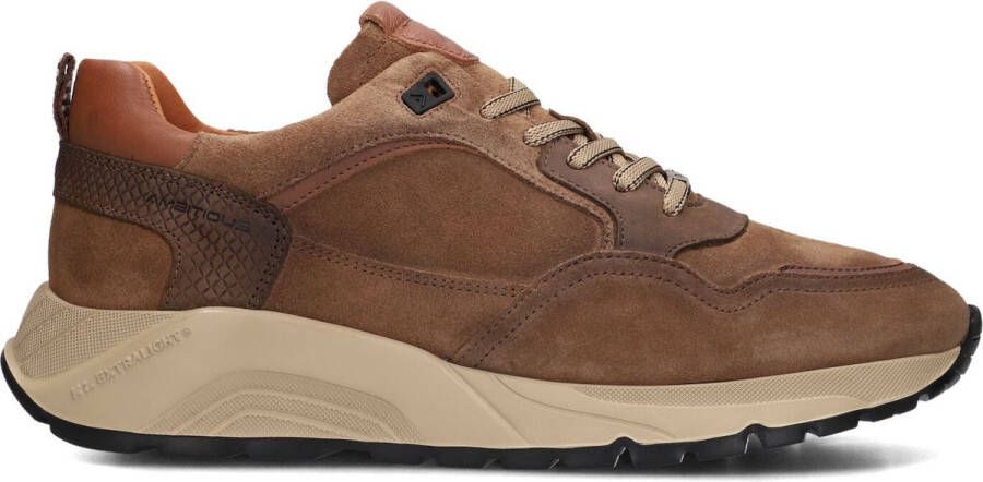 Ambitious Bruine Casual Sneakers Strider Brown Heren