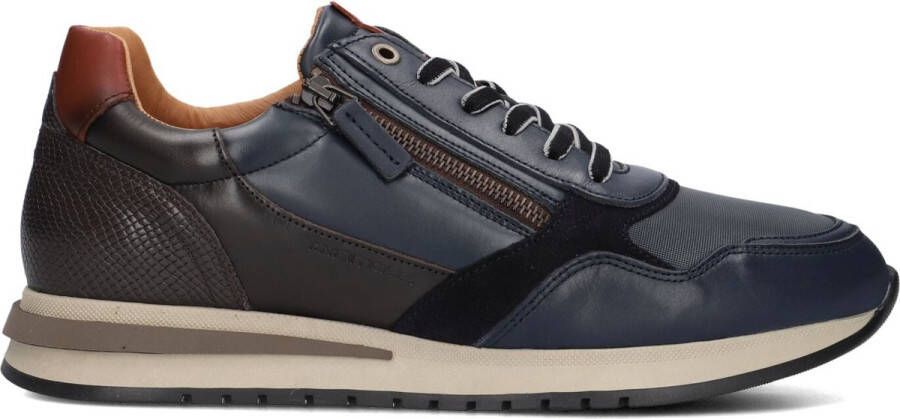 Ambitious Casual-Sportieve Sneakers met Metalen Rits Blue Heren