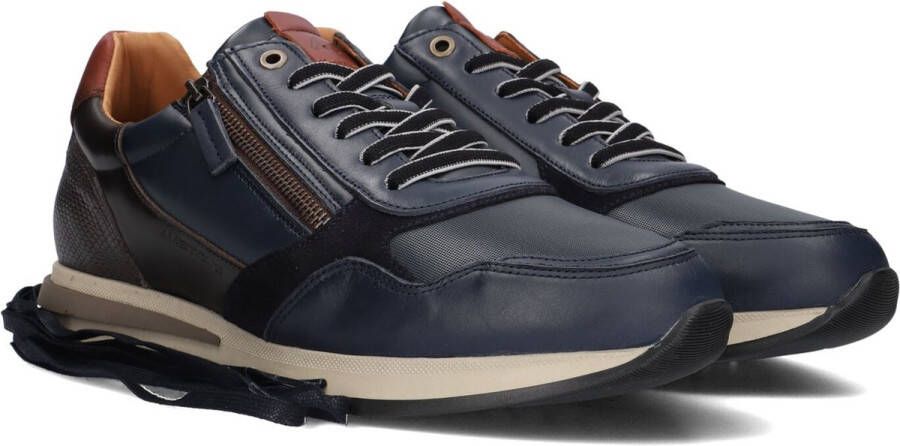 Ambitious Casual-Sportieve Sneakers met Metalen Rits Blue Heren