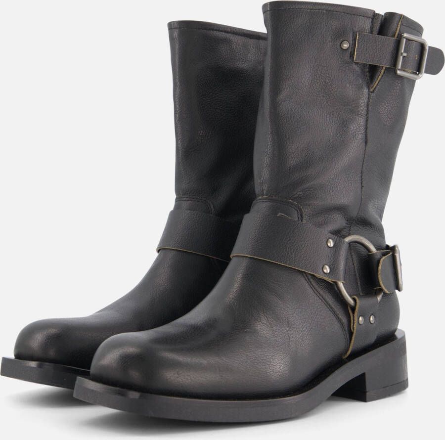 Ann Rocks Biker boots zwart Leer