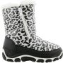 Antarctica Snowboots met rits voor kinderen AN 285B Wit Panterprint - Thumbnail 1