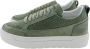 Antony Morato Groene Suède Lage Sneakers Mmfw01664 Green Heren - Thumbnail 5