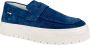 Antony Morato Blauwe Leren Mocassins Lente Zomer Heren Blue Heren - Thumbnail 3