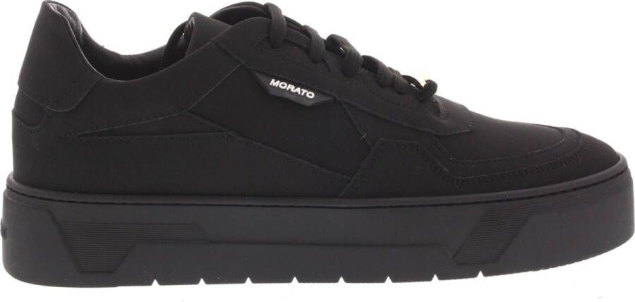 Antony Morato Stijlvolle Italiaanse leren sneaker Black Heren