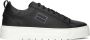 Antony Morato Leather Bold Sneakers Leren Sneaker Heren Zwart - Thumbnail 1