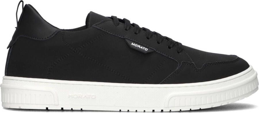 Antony Morato Zwarte Nubuck Lage Sneakers Black Heren