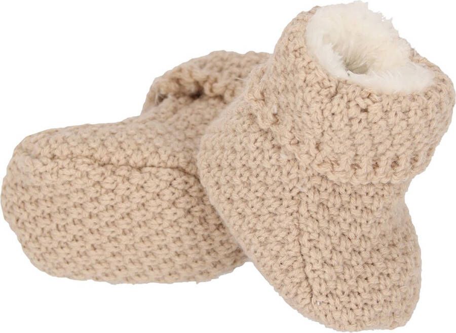 Apollo Baby Booties Sand Knit Giftbox Slofjes