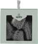 Apollo Baby Slofjes Knit Grijs Giftbox New Born - Thumbnail 1