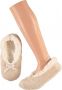 Apollo Dames Ballerina winter sloffen pantoffels beige - Thumbnail 3