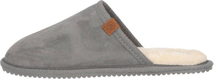 Apollo Dames Suede Sloffen Grijs 39 40 Instapsloffen