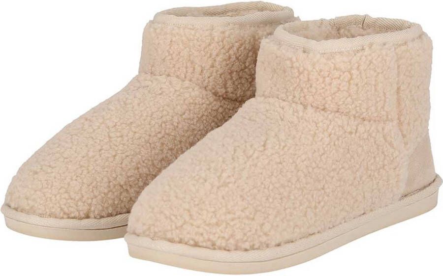 Apollo Dames teddy pantoffels Fake Fur voering Offwhite Sloffen dames Pantoffels dames Pantoffels dames 39 Pantoffels dames