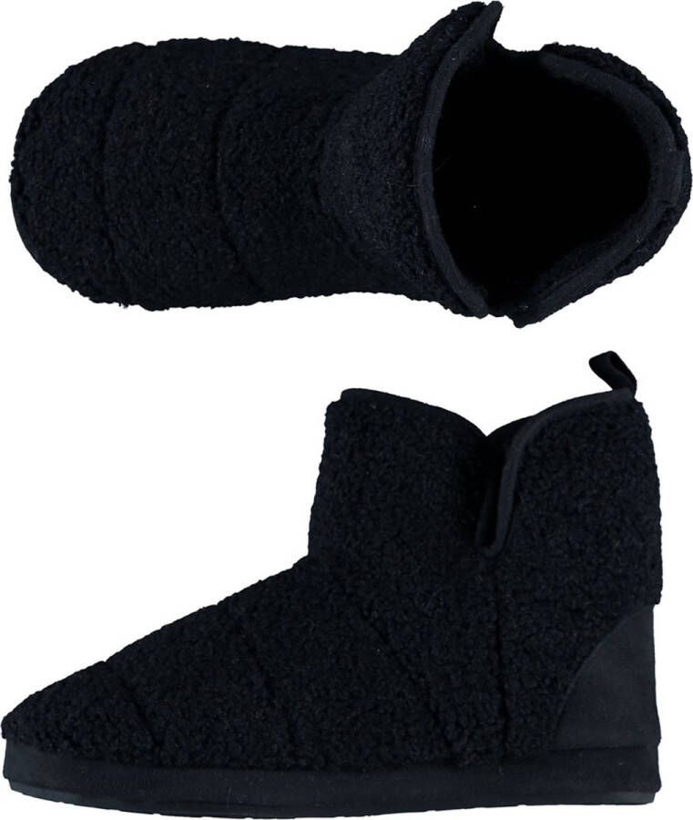 Apollo Hoge dames sloffen Teddy Blauw Pantoffel dames Sloffen dames Pantoffels dames