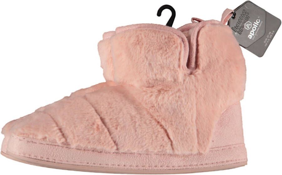 Apollo Homeboots Fake Fur Dames synthetische pantoffel PINK