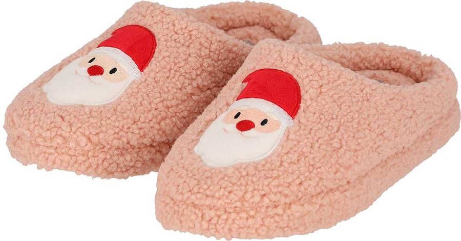 Apollo Kerst sloffen dames Roze kerst pantoffels kerst Kerstsloffen dames