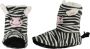 Apollo Kinder hoge dieren pantoffels sloffen zebra 31 - Thumbnail 1