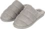 Apollo Pantoffels Dames Corduroy Grijs - Thumbnail 2