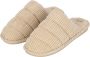 Apollo Pantoffels Dames Corduroy Zand - Thumbnail 1