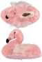 Apollo Roze flamingo pantoffels sloffen voor dames Dieren flamingos huissloffen voor vrouwen Dierenpantoffels dierensloffen - Thumbnail 2