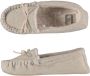 Apollo Sloffen dames Moccasin vilt look Beige Pantoffels dames Sloffen dames Pantoffels Sloffen - Thumbnail 2