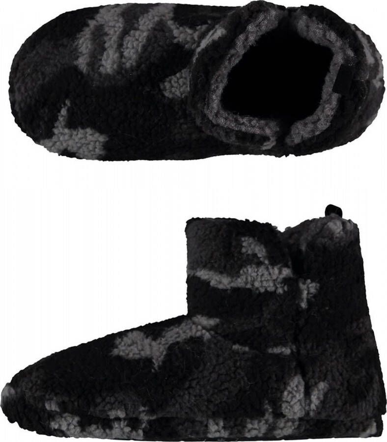 Apollo Sloffen heren | Army Zwart | Teddy | 42 | Sloffen | Pantoffels | Pantoffels heren | Sloffen heren | Pantoffels heren