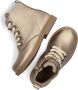 Apples & Pears B0010526 Veterboots Laarzen Met Veters Meisjes Goud - Thumbnail 2